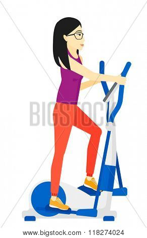 Woman making exercises.