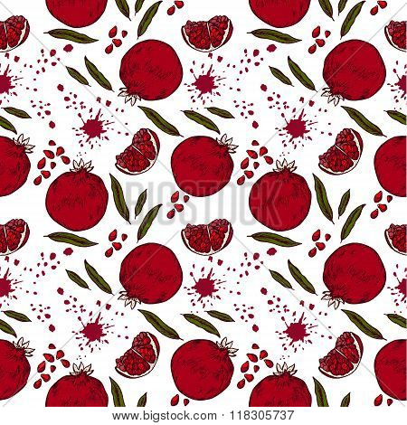 Pattern With Pomegranate