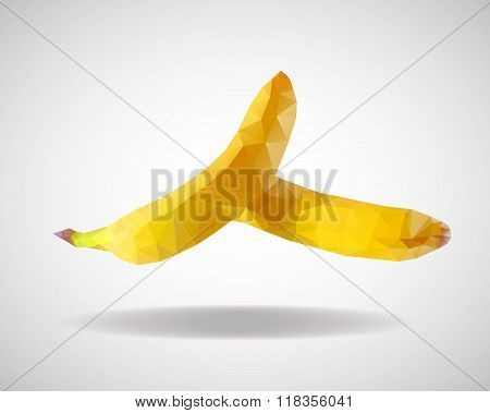 low poly banana