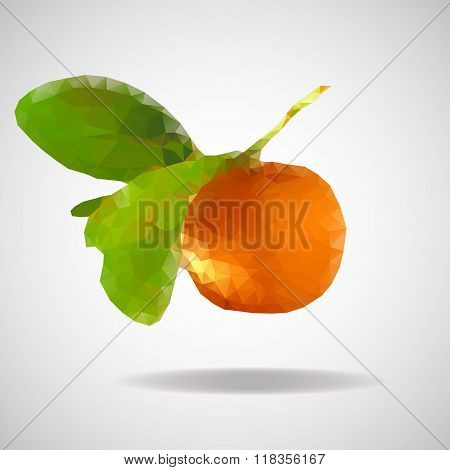 low poly mandarin