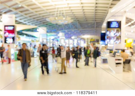 Abstrast Blurred background : airport boarding area