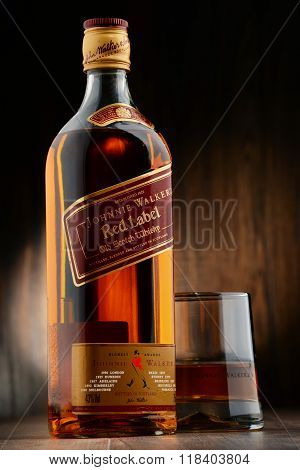 Bottle Of Johnnie Walker Scotch Whisky