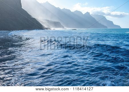 Coastline near Tagana village on Tenerife island