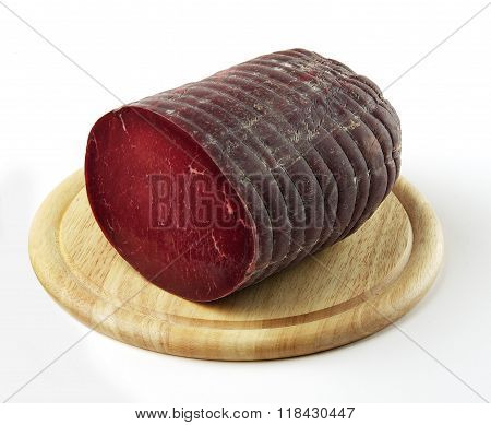 Cutting Board With Bresaola Salami
