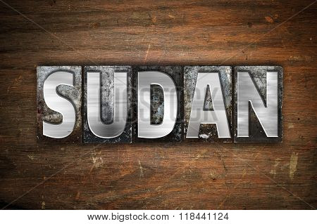 Sudan Concept Metal Letterpress Type
