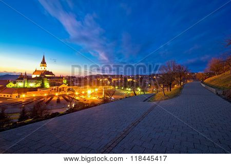Marija Bistrica Shrine And Calvary Night View