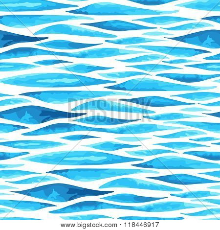 Seamless horizontal sea background
