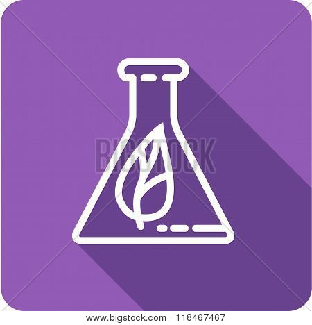 Icon flasks with environmental sheet