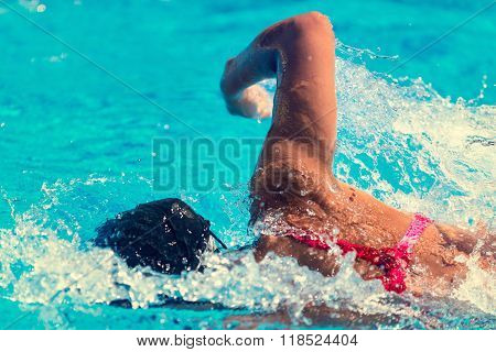 Swimming Close-up