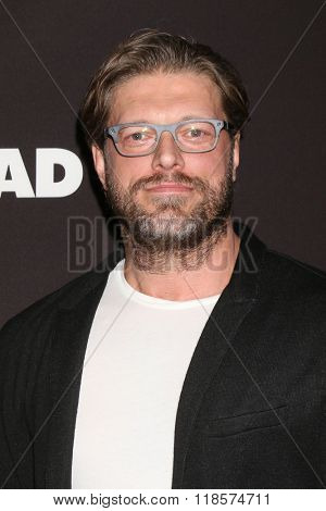 LOS ANGELES - FEB 16:  Adam Copeland, Edge at the Triple 9 Premiere at the Regal 14 Theaters on February 16, 2016 in Los Angeles, CA
