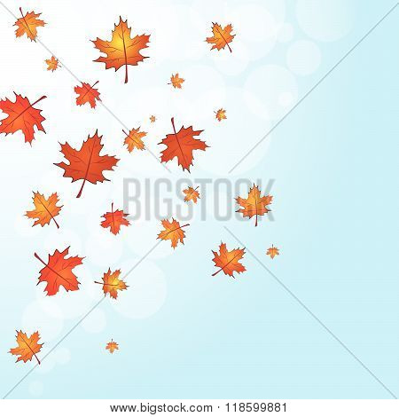 Falling Leaves Abstract background