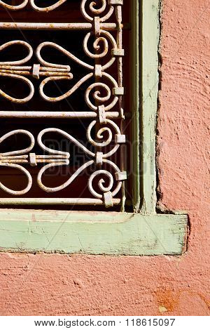 Window In   Africa And Old Construction Wal Brick Historical