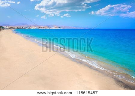 Costa Calma beach of Jandia Fuerteventura at Canary Islands of Spain