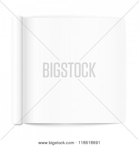 Open book page template. Ready for a content