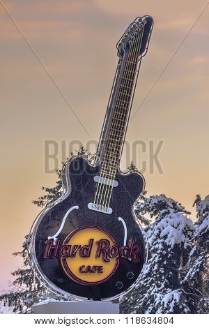 Hard Rock Cafe Guitar Sign