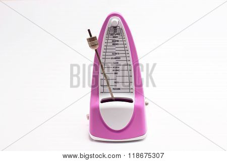 Pink Modern Metronome Isolated