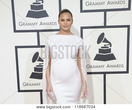 Chrissy Teigen at the 58th GRAMMY Awards held at the Staples Center in Los Angeles, USA on February 15, 2016.