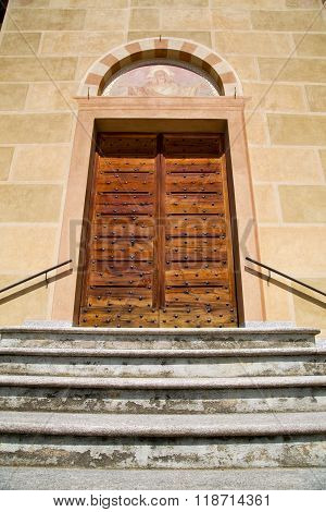 Tradate  Italy   Church    Door Entrance A Mosaic