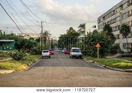 Poor Residential Area With Apartments In The Slum Apartment Buildings