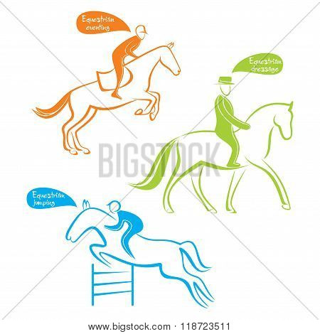 different equestrians sports design