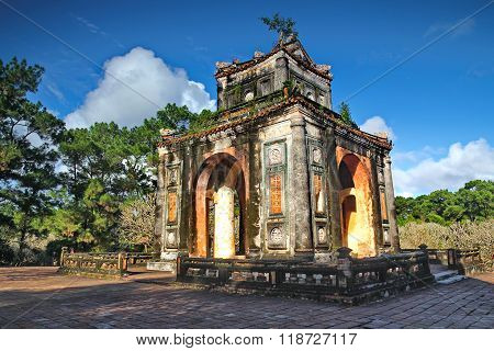 Vietnam ancient Tu Duc royal tomb and Gardens Of Tu Duc Emperor near Hue, Vietnam