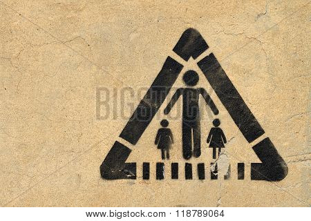 Road Sign On The Wall