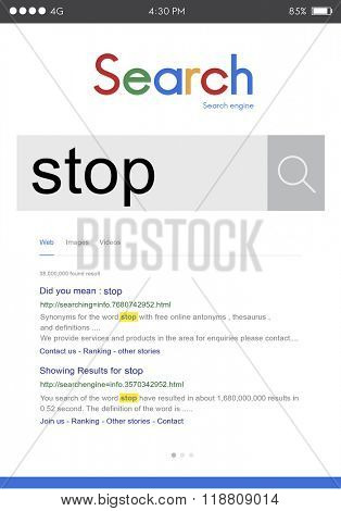 Stop Pause Cease Block End Finish Concept