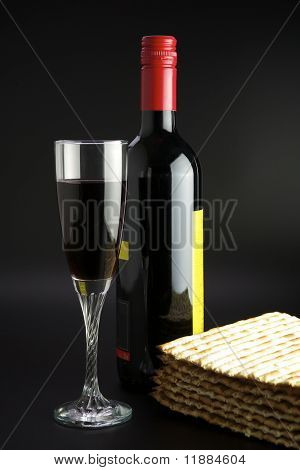 Matza와 레드 와인