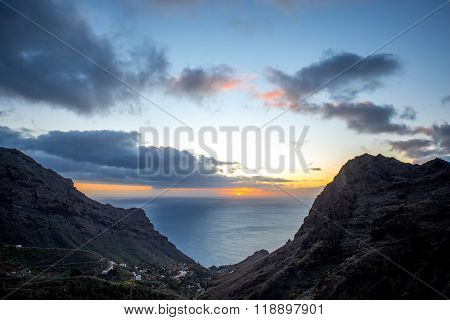 Mountains on La Gomera island
