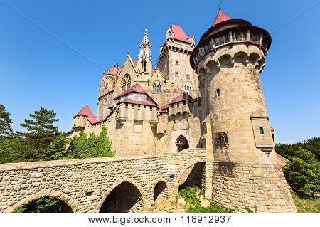 Burg Kreuzenstein Is A Castle Near Leobendorf In Lower Austria, Austria.