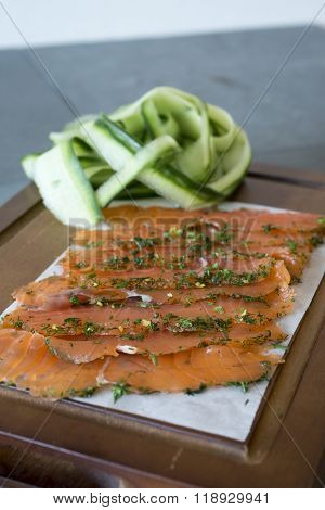 Sliced Gravadlax