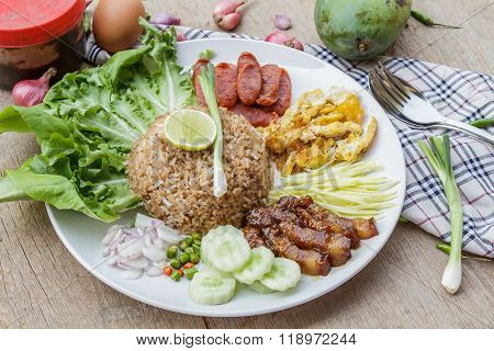 Rice Mixed With Shrimp Paste