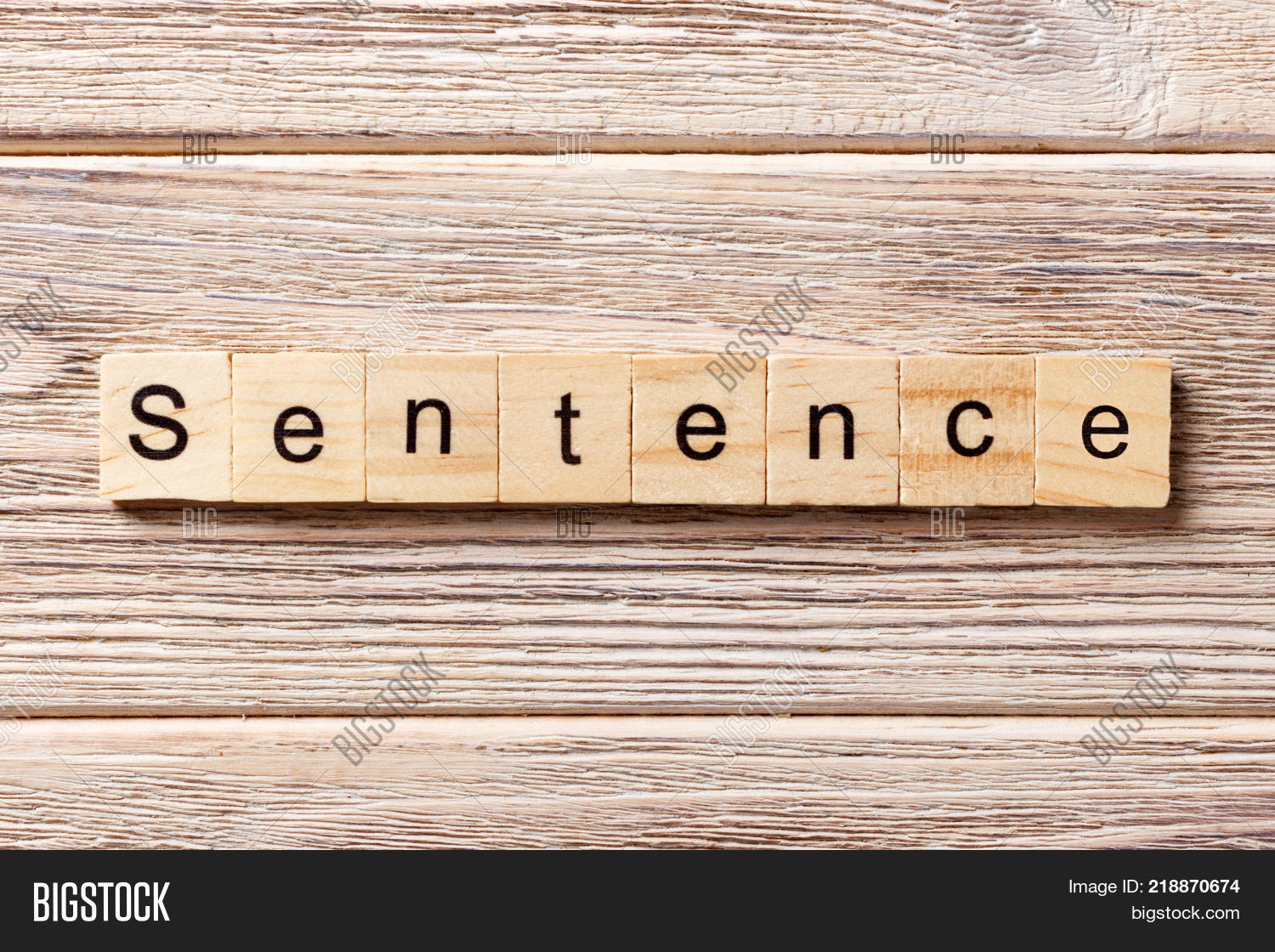 Sentencs Word Sentence Word Written Image & Photo (Free Trial) | Bigstock