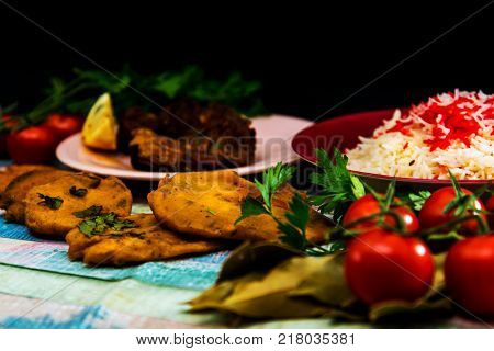 Tasty Indian food mix pakora
