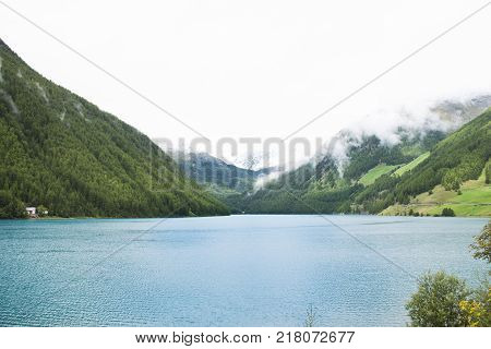House Village At Madonna Di Senales City In Schnals City In Bolzano, Austria