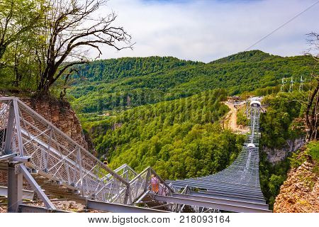 Skypark Aj Hackett Sochi, Adler, Russia - May, 2016.