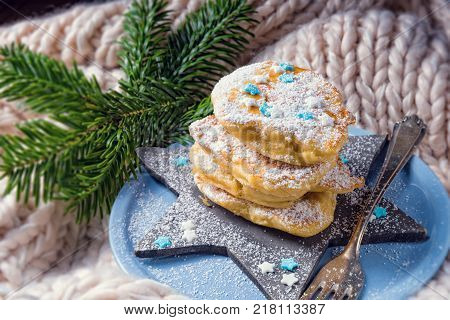Racuchy - are yeast pancakes and traditional Polish cuisine.