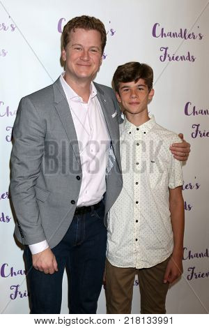 LOS ANGELES - DEC 10:  Jonathan Mangum, Chase Mangum at the Chandler's Friends Toy Drive & Wrapping Party  at Los Angeles Ballet Academy on December 10, 2017 in Los Angeles, CA
