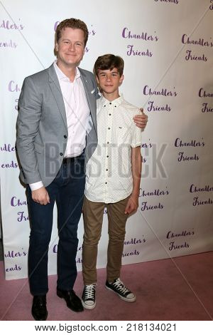 LOS ANGELES - DEC 10:  Jonathan Mangum, Chase Mangum at the Chandler's Friends Toy Drive & Wrapping Party  at Los Angeles Ballet Academy on December 10, 2017 in Los Angeles, CA