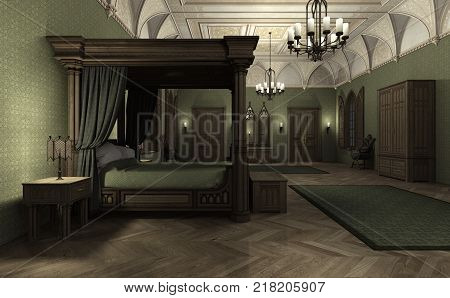 3D Rendering Dark Palace