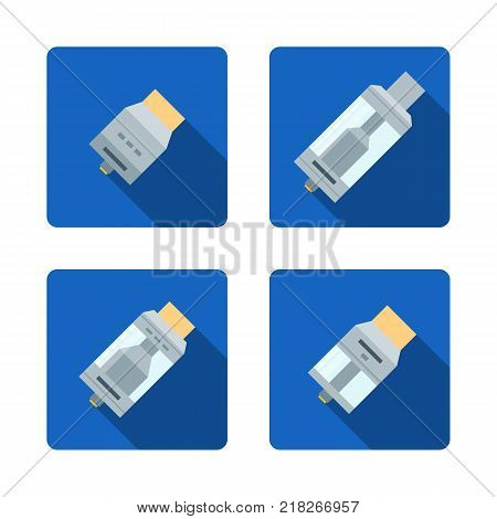 Vector Vaporizer Atomizer Device Illustration.