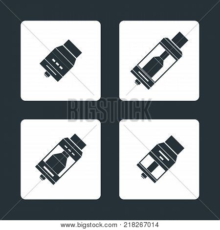 Vector Vaporizer Atomizer Device Illustration.