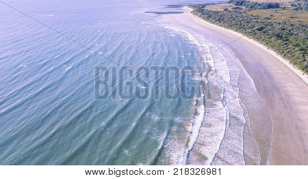 Greens Beach From Above, Located Near Launceston, Tasmania
