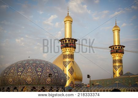 Shrine of Imam Hussain ibn Ali in Karbala Iraq