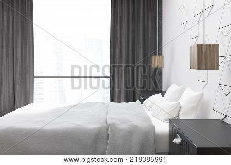 Gray Bathroom, Toilets And Shower Close Up