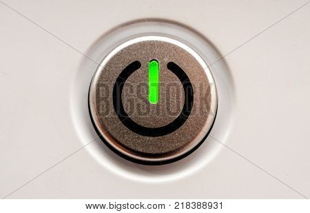 On off switch close up macro shot