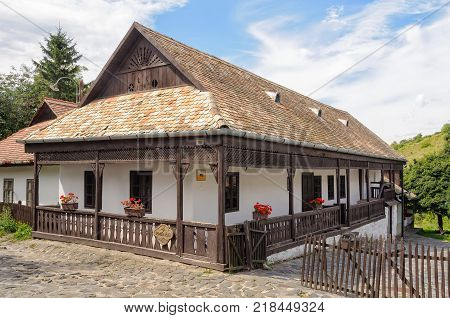 A traditional Paloc farmhouse in the UNESCO World Heritage village - Holloko, Hungary, 13 July 2011