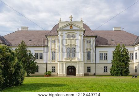 The Forgach Palace is one of the nicest examples of Hungarian rural Baroque architecture - Szecseny, Hungary, 14 August 2011