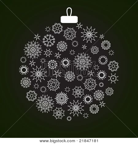 Hergestellt aus Schneeflocken Weihnachtsdekoration