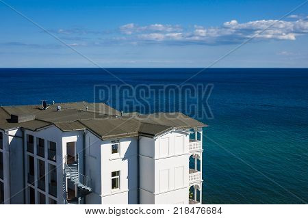 View to the Baltic Sea in Sassnitz Germany.